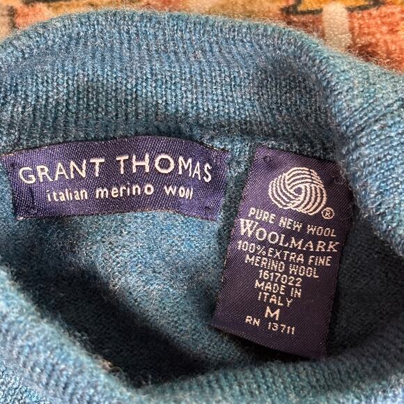 Grant Thomas Italian Fine Merino Wool Three Sweaters All Size Medium Italy - Picture 13 of 16
